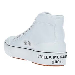 Stella McCartney White High-Top Sneakers size 6